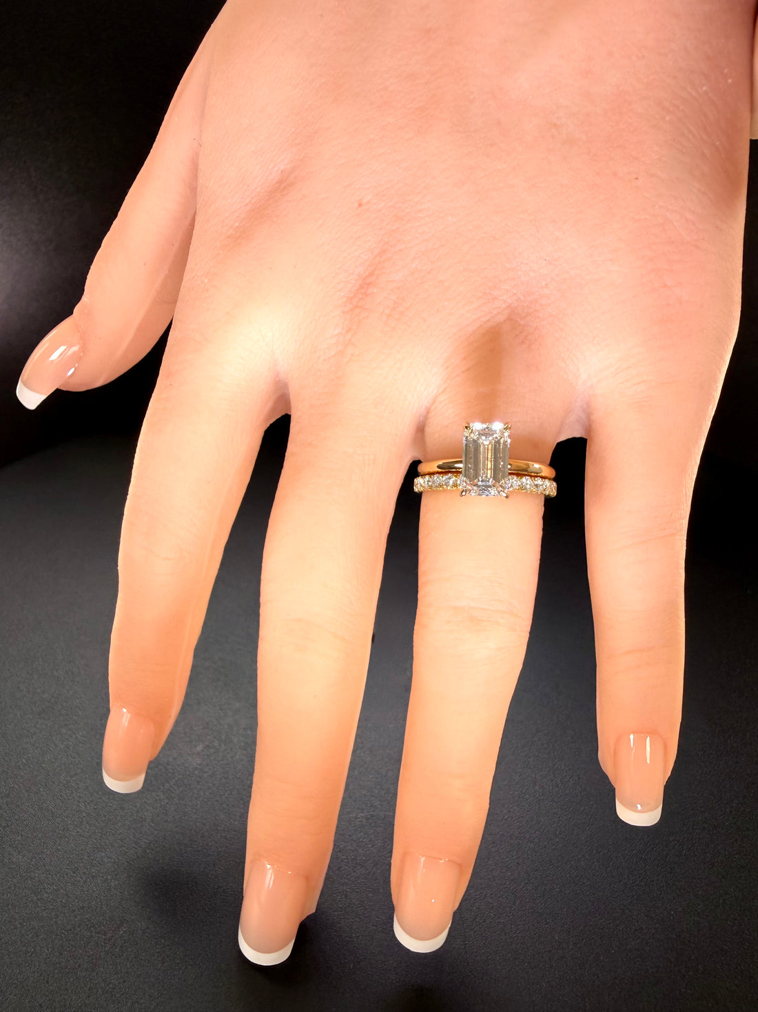 2ct Emerald Lab Diamond Solitaire Engagement Ring in 14K Yellow Gold D/VS1 IGI Certified - conflict-free lab created diamond