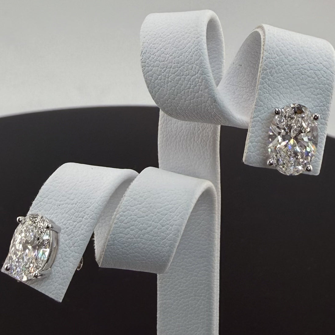 3.12cttw Oval Lab Grown Diamond Stud Earrings