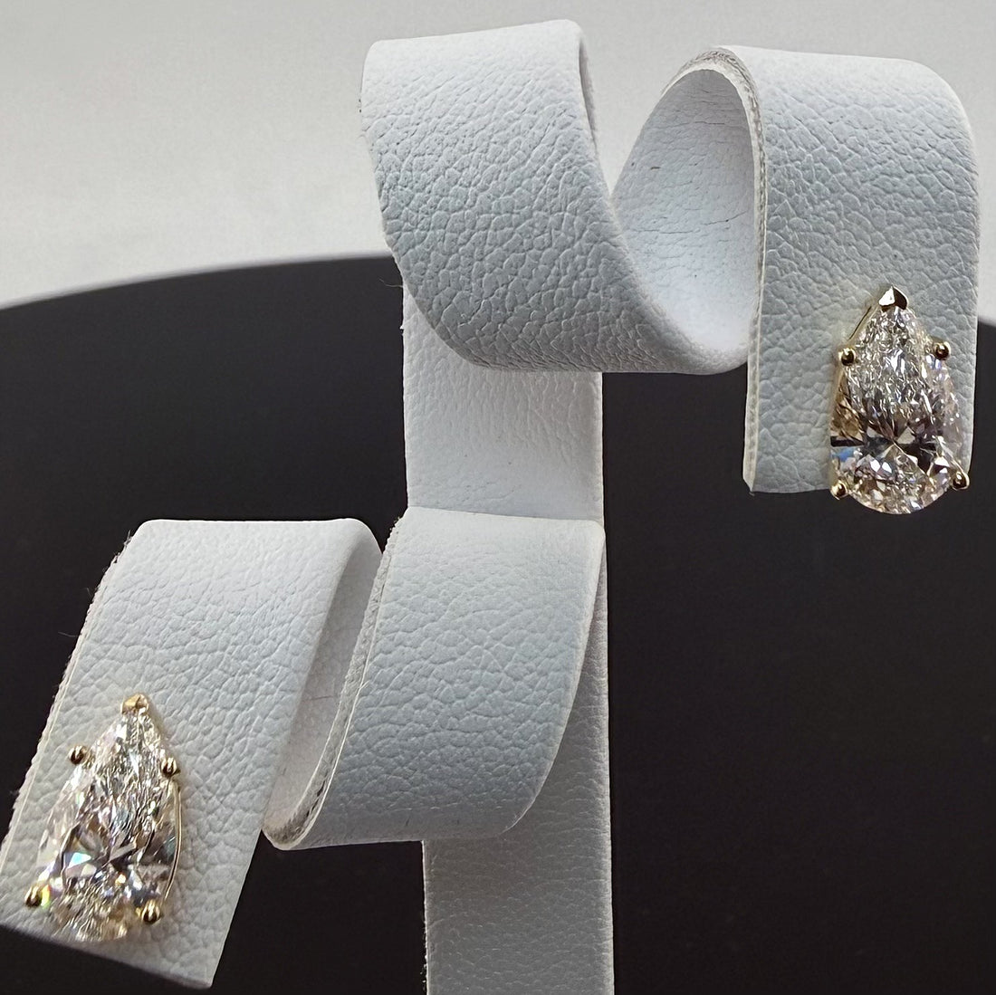 Certified Lab Grown Diamond Stud 14K Yellow Gold Earrings