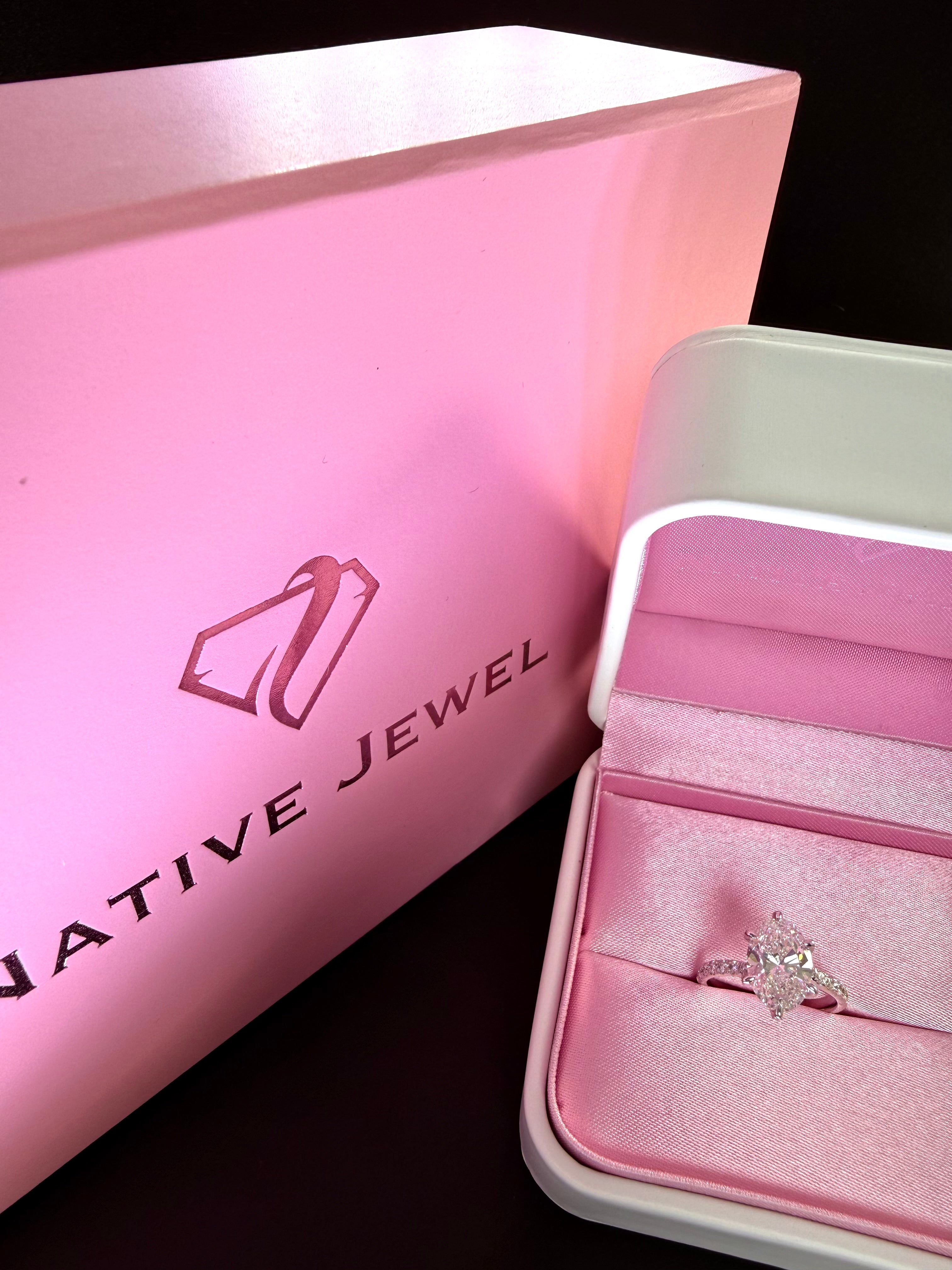 Oval Lab Grown Diamond Engagement Ring | 3.6ct IGI Certified | 14K White Gold Solitaire