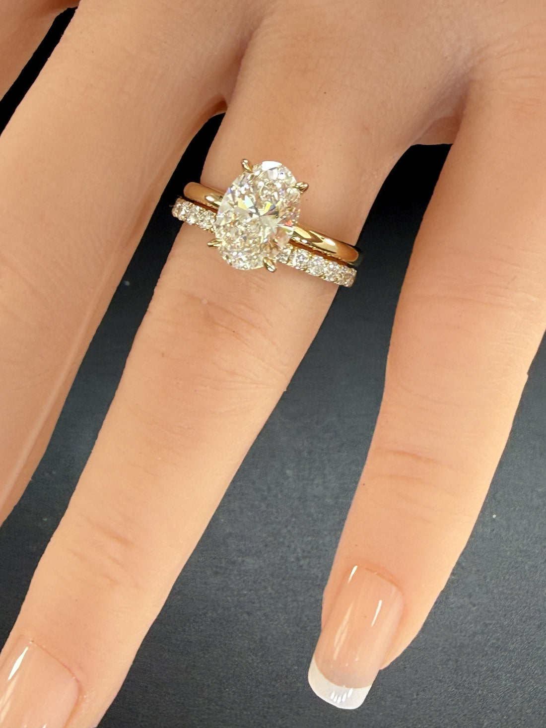 Oval Lab Grown Diamond Engagement Ring | 2ct IGI Certified | 14K Yellow Gold Solitaire