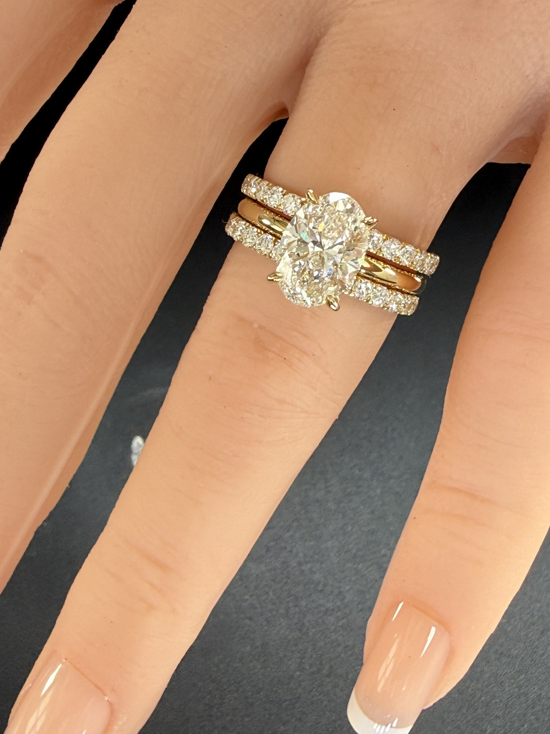 Oval Lab Grown Diamond Engagement Ring | 2ct IGI Certified | 14K Yellow Gold Solitaire