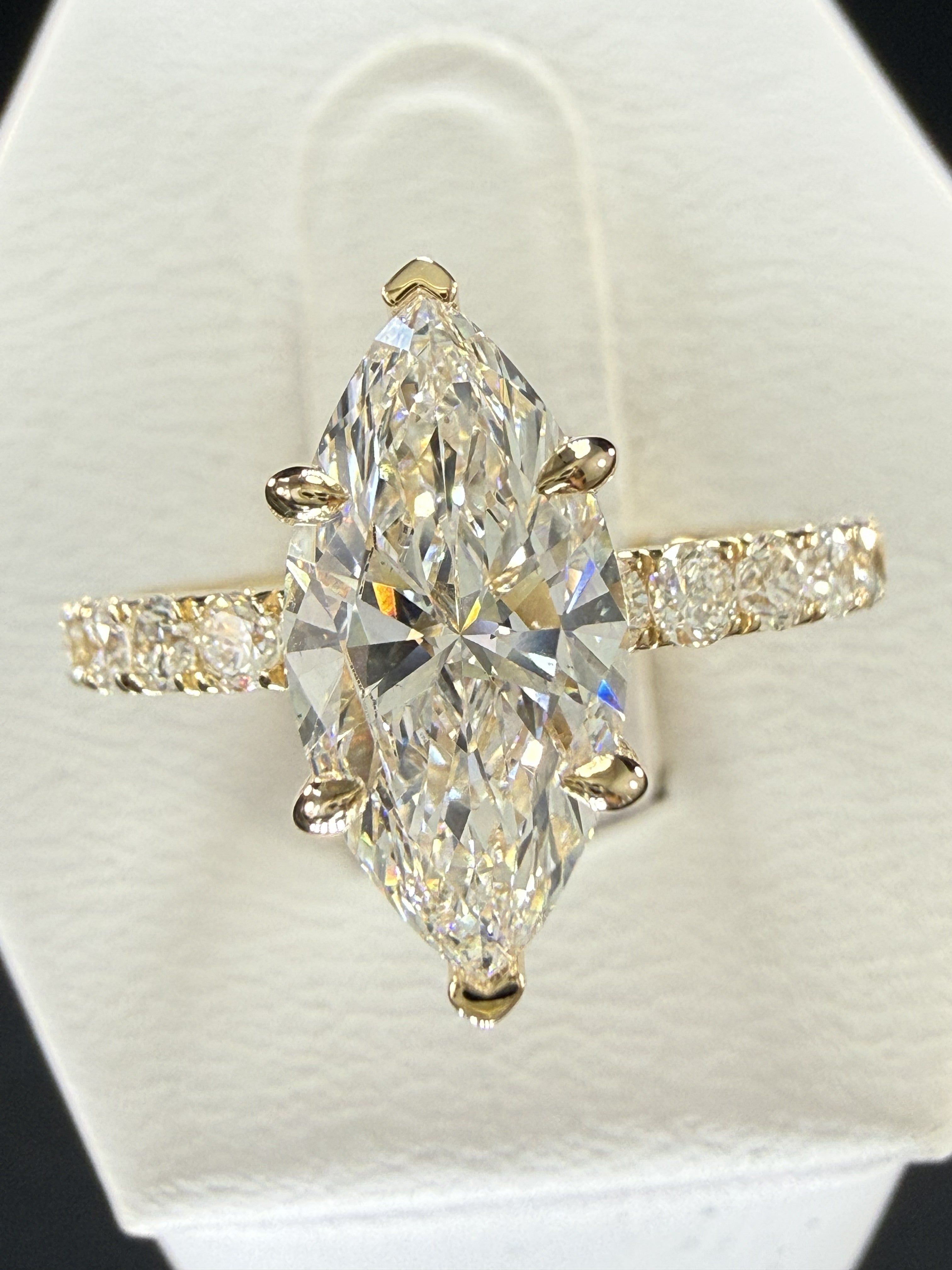 2.27ct Marquise Cut Diamond Engagement Ring