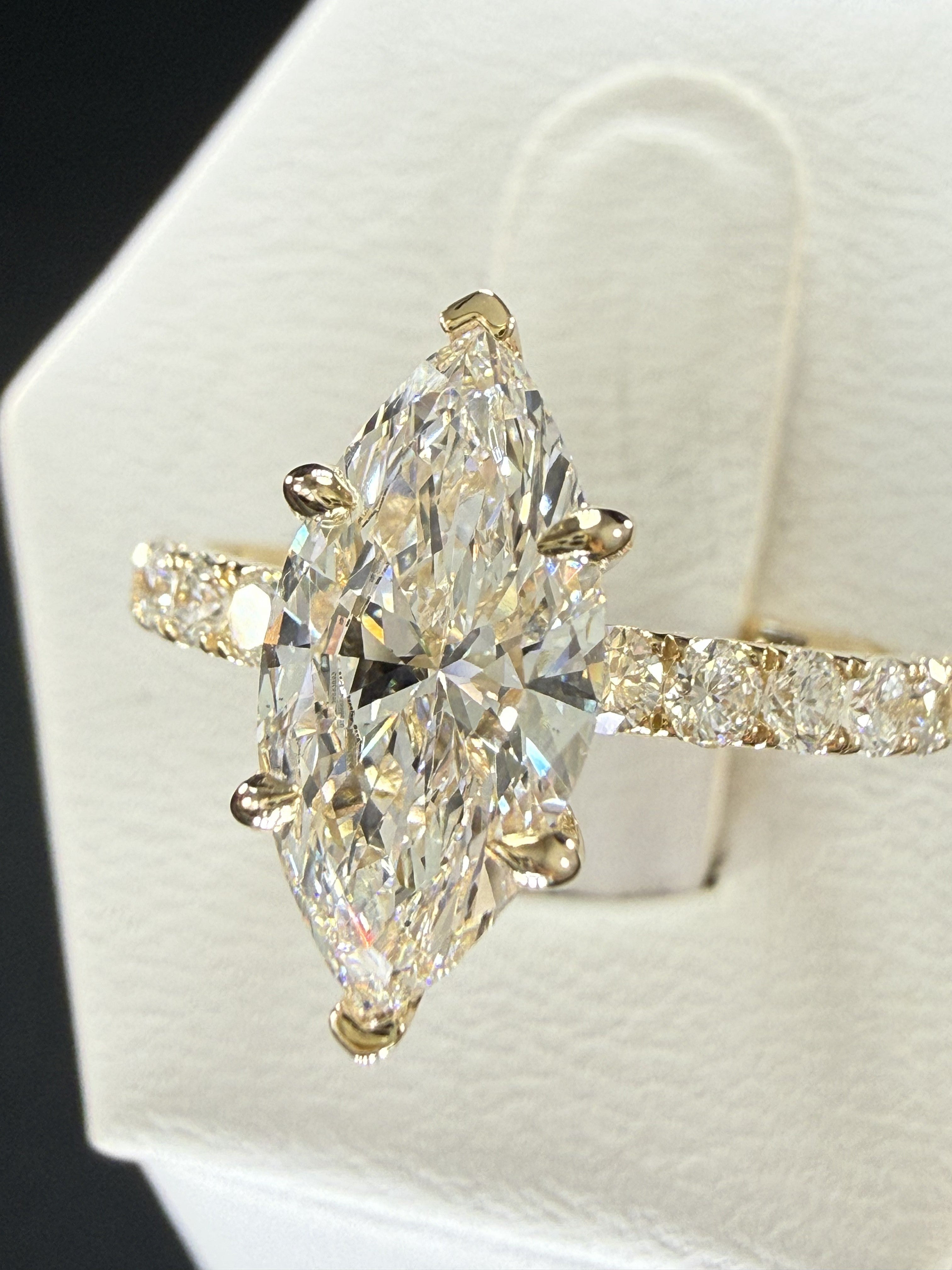 Marquise Cut Diamond Engagement Ring