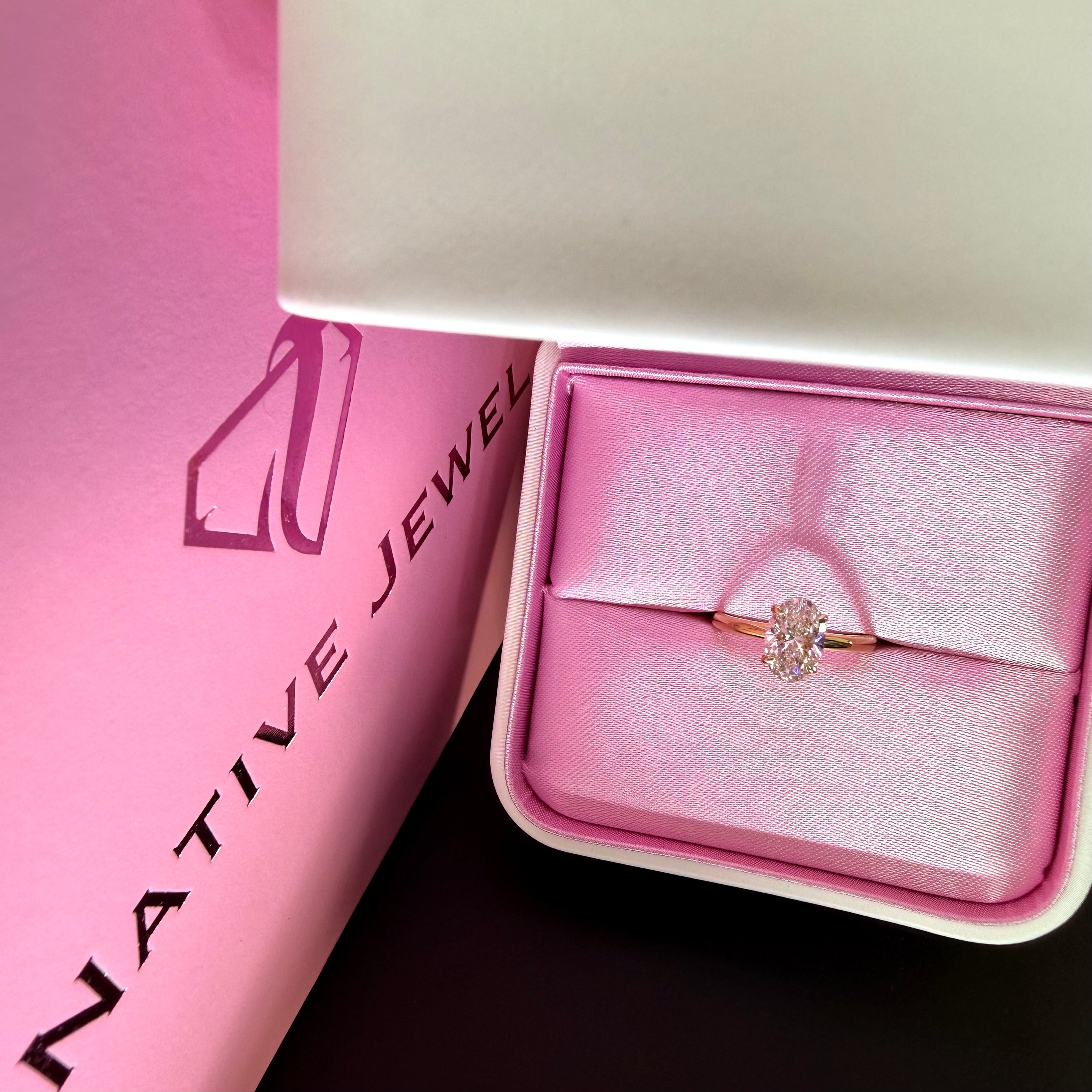 Oval Lab Grown Diamond Engagement Ring | 1.5ct IGI Certified | 14K Yellow Gold Solitaire