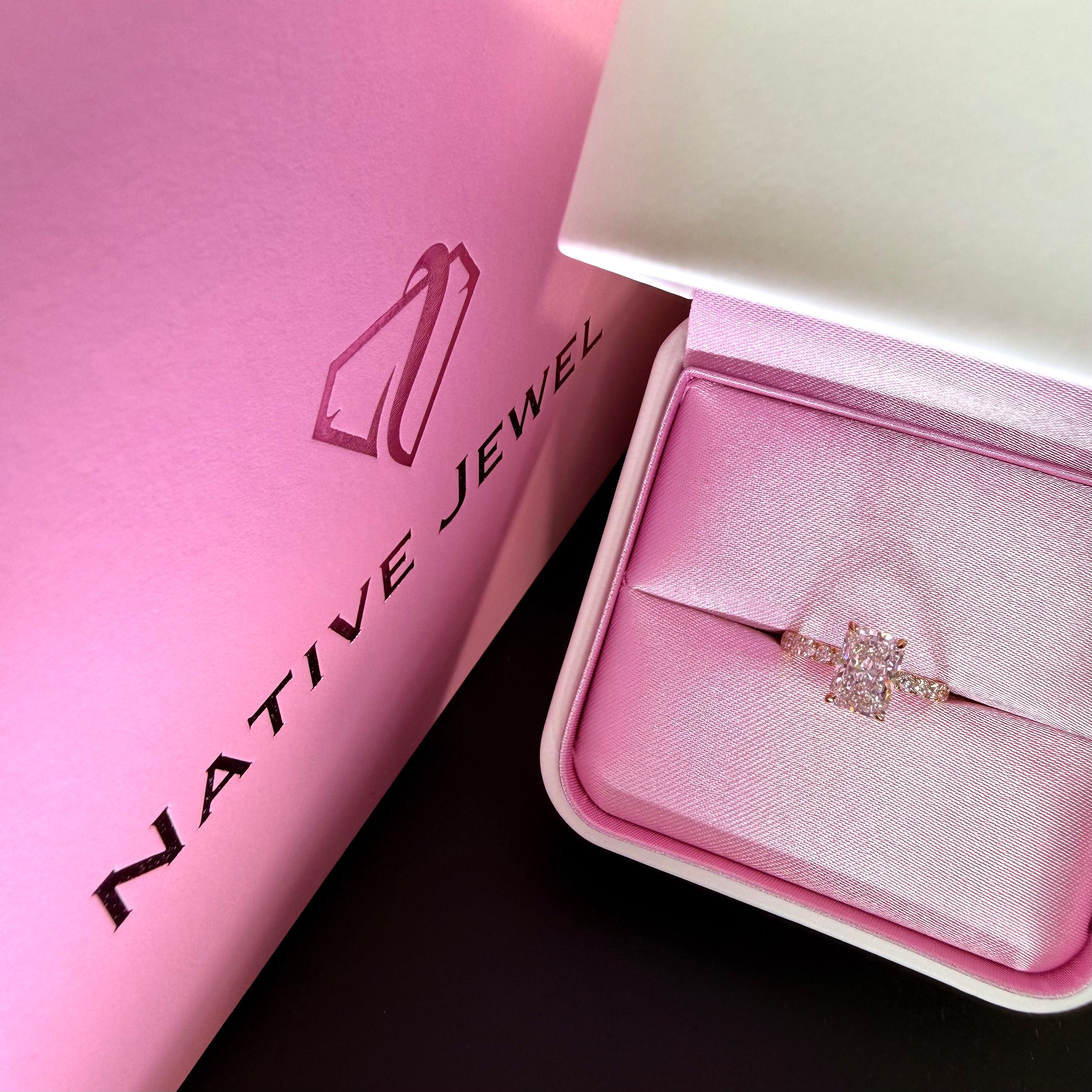 Radiant Cut Lab Grown Diamond Engagement Ring | 2.75ct IGI Certified | 14K Yellow Gold