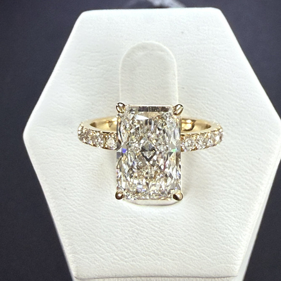 Radiant Cut Lab Grown Diamond Engagement Ring