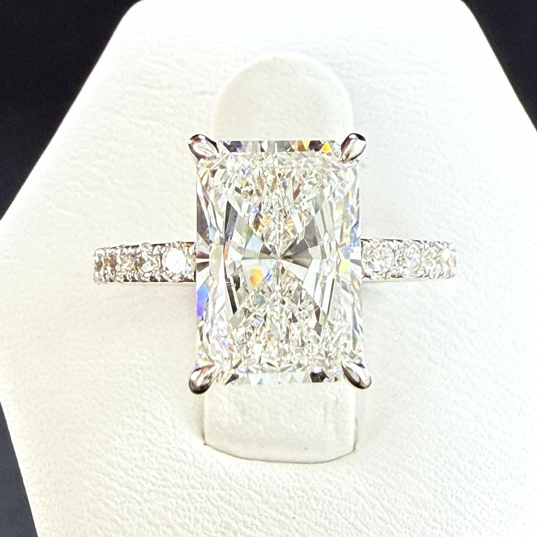 Radiant Cut Lab Grown Diamond Engagement Ring