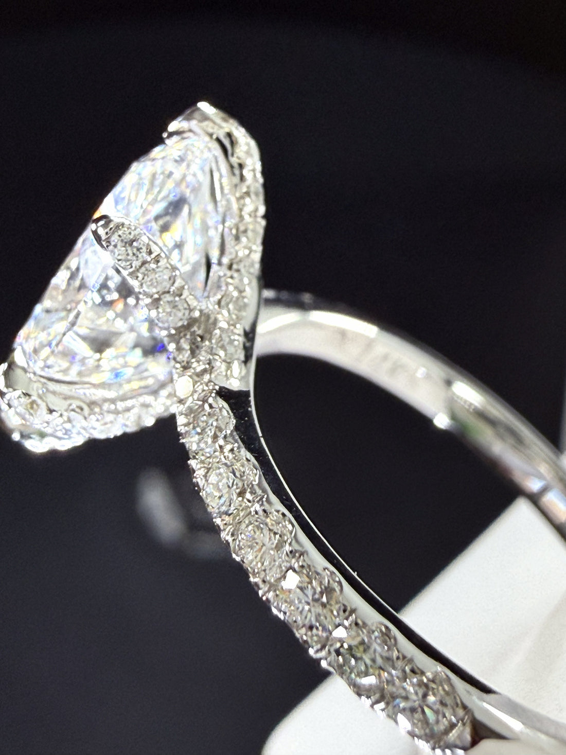 Oval Lab Grown Diamond Engagement Ring | 3.6ct IGI Certified | 14K White Gold Solitaire