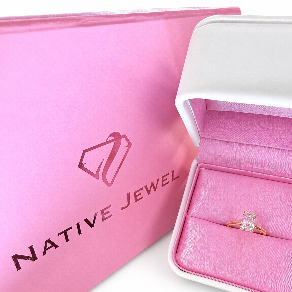 Native Jewel pink packaging on white